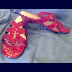 New in box Ferrari red sandals